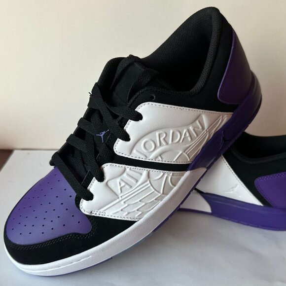 NEW Nike Air Jordan Nu Retro 1 Low Field Purple Men's Shoes DV5141-105 Size 9 - Picture 1 of 3
